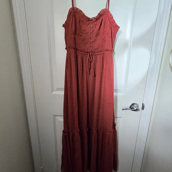 Patrons of Peace Rust Maxi Dress - Picture 1 of 3